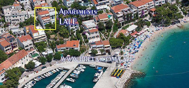 Apartmans Lale Brela Eksteriør billede